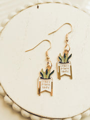 Adorable Crazy Plant Lady Earrings